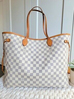 💕 Louis Vuitton Tote Bag Neverfull GM Damier AZUR
